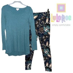 LuLaRoe Lynnae Size Small & O/S Leggings Outfit